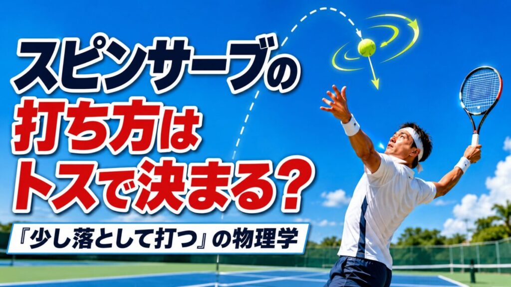 スピンサーブの打ち方はトスで決まる？「少し落として打つ」の物理学