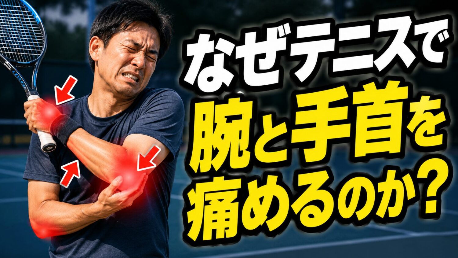 なぜテニスで腕と手首を痛めるのか?